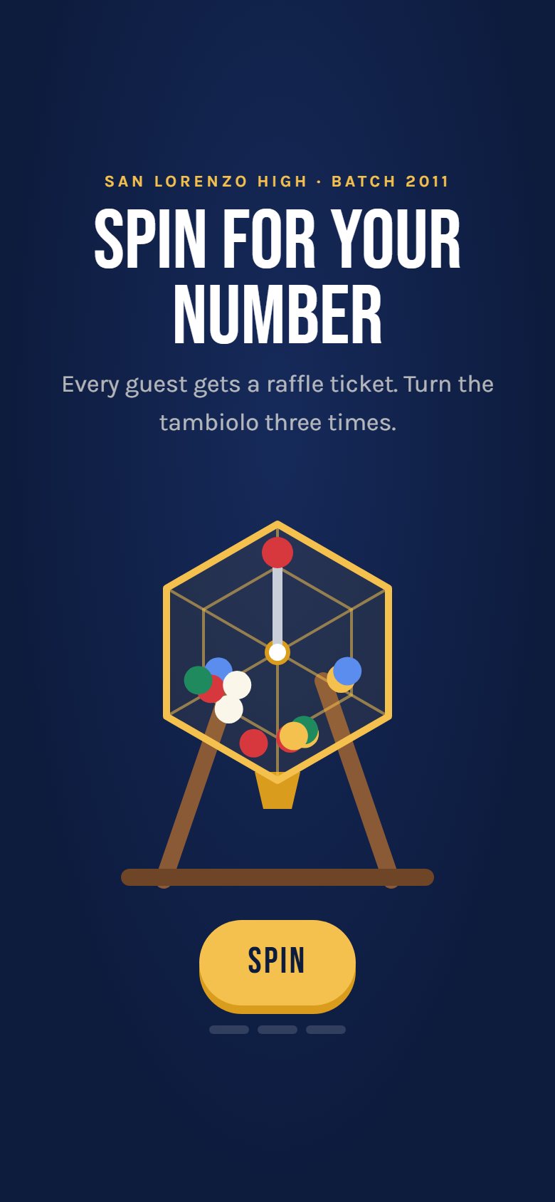 Tambiolo interactive Christmas invitation demo